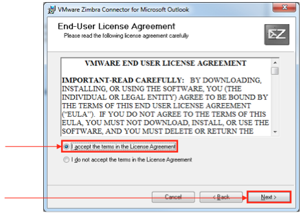 Zimbra Connector for Outlook